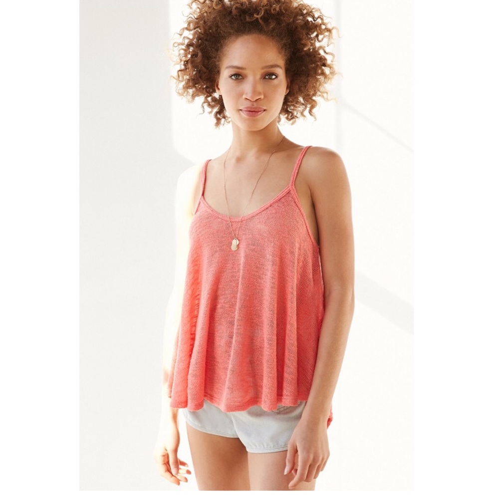 UO Kimchi Blue salmon Pink Tank Top